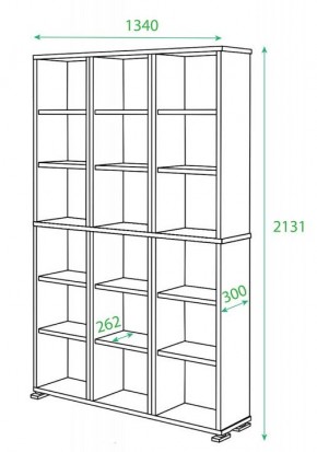 Стеллаж Домино ПУ-40-Ш в Миассе - miass.mebel24.online | фото 2