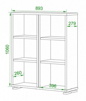 Стеллаж Домино ПУ-50-1 в Миассе - miass.mebel24.online | фото 2