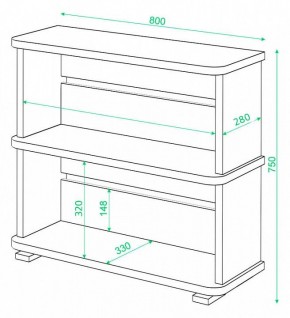 Стеллаж Домино СБ-25/2 в Миассе - miass.mebel24.online | фото 3