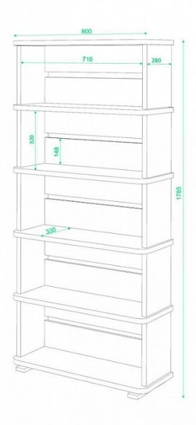 Стеллаж Домино СБ-25/5 в Миассе - miass.mebel24.online | фото 2