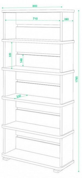 Стеллаж Домино СБ-25/5 в Миассе - miass.mebel24.online | фото 2