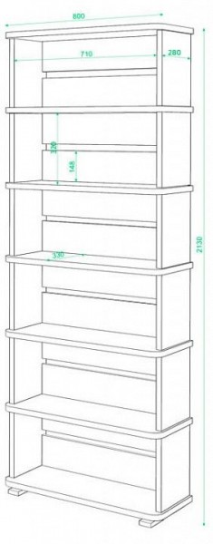 Стеллаж Домино СБ-25/6 в Миассе - miass.mebel24.online | фото 2