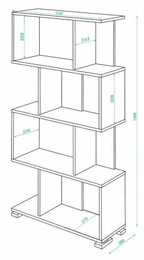 Стеллаж Домино СЛ-5-4 в Миассе - miass.mebel24.online | фото 2