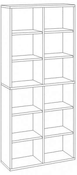 Стеллаж Домино СУ(ш2в2) в Миассе - miass.mebel24.online | фото 3
