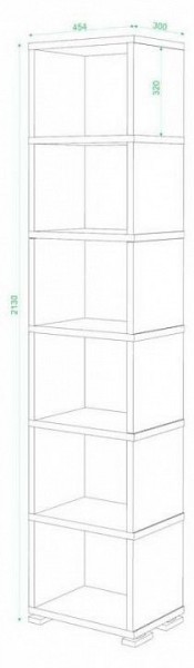Стеллаж-колонка Домино СБ-15/6 в Миассе - miass.mebel24.online | фото 3