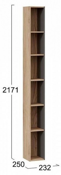 Стеллаж-колонка Порто ТД-393.07.25 в Миассе - miass.mebel24.online | фото 3