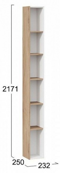 Стеллаж-колонка Порто ТД-393.07.25 в Миассе - miass.mebel24.online | фото 5