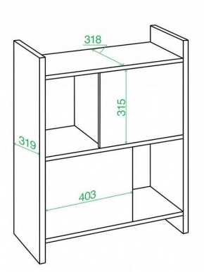 Стеллаж комбинированный Домино Лайт СТЛ-3Н в Миассе - miass.mebel24.online | фото 3