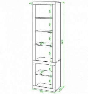 Стеллаж комбинированный Toivo ВтВ в Миассе - miass.mebel24.online | фото 2