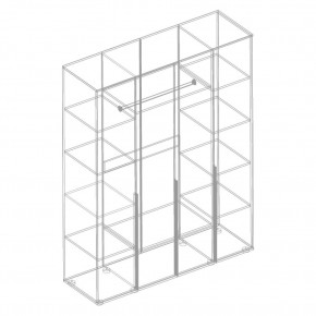 СТИЛ Шкаф 4-ств для одежды в Миассе - miass.mebel24.online | фото 2