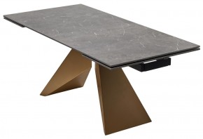 Стол ALES 180 BLACK GRAVE SOLID CERAMIC, керамика / бронзовый, ®DISAUR в Миассе - miass.mebel24.online | фото 14