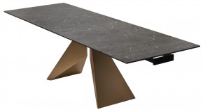 Стол ALES 180 BLACK GRAVE SOLID CERAMIC, керамика / бронзовый, ®DISAUR в Миассе - miass.mebel24.online | фото 7
