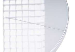 Стол стеклянный Бетина 100(130)х100х75 черный / белый в Миассе - miass.mebel24.online | фото 1