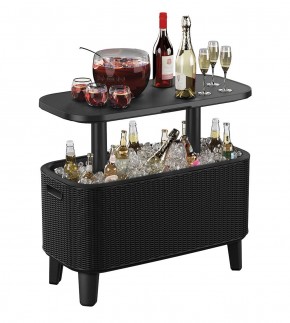Стол Беви Бар (Bevy Bar Large Cool Bar), графит в Миассе - miass.mebel24.online | фото 3