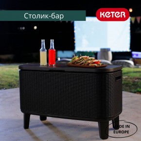 Стол Беви Бар (Bevy Bar Large Cool Bar), коричневый в Миассе - miass.mebel24.online | фото 4