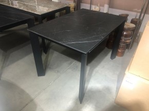 Стол CORNER 120 MATT BLACK MARBLE SOLID CERAMIC / BLACK, ®DISAUR в Миассе - miass.mebel24.online | фото 10