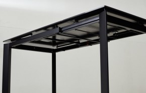 Стол CORNER 120 MATT BLACK MARBLE SOLID CERAMIC / BLACK, ®DISAUR в Миассе - miass.mebel24.online | фото 2