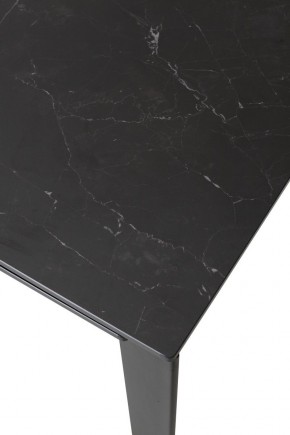 Стол CORNER 120 MATT BLACK MARBLE SOLID CERAMIC / BLACK, ®DISAUR в Миассе - miass.mebel24.online | фото 5