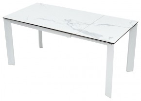 Стол CORNER 120 MATTE STATUARIO Белый мрамор матовый керамика, стекло/ белый каркас, ®DISAUR в Миассе - miass.mebel24.online | фото 3