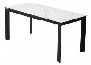 Стол CORNER 120 MATTE STATUARIO Белый мрамор матовый керамика, стекло/ черный каркас, ®DISAUR в Миассе - miass.mebel24.online | фото 6