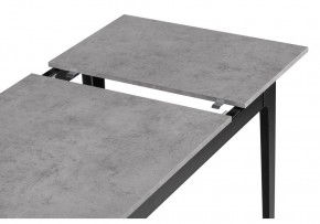 Стол деревянный Айленд 110(155)х68х76 бетон чикаго светло-серый / черный в Миассе - miass.mebel24.online | фото 5