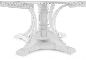 Стол деревянный Нозеан 120(160)х120х76 серебро / белый в Миассе - miass.mebel24.online | фото