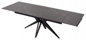 Стол FORIO 160 MATT BLACK MARBLE SOLID CERAMIC / BLACK, ®DISAUR в Миассе - miass.mebel24.online | фото 5