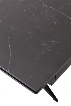 Стол FORIO 160 MATT BLACK MARBLE SOLID CERAMIC / BLACK, ®DISAUR в Миассе - miass.mebel24.online | фото 9