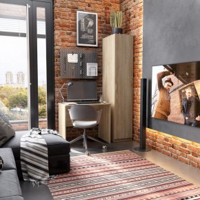 Стол КАСТОР письменный 80х50, цвет Дуб Сонома в Миассе - miass.mebel24.online | фото 3