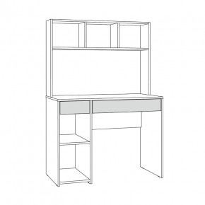 Стол компьютерный 12.77 F Комфорт (Белый РЕ шагрень) в Миассе - miass.mebel24.online | фото 4