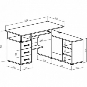 Стол компьютерный Амбер-12 в Миассе - miass.mebel24.online | фото