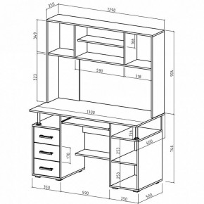 Стол компьютерный Амбер-19 в Миассе - miass.mebel24.online | фото