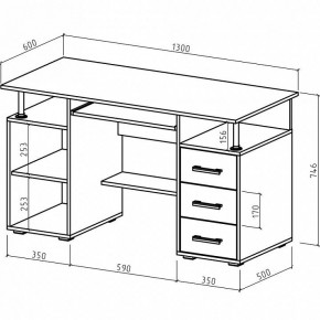 Стол компьютерный Амбер в Миассе - miass.mebel24.online | фото 3