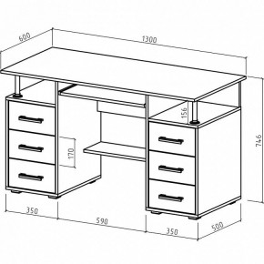 Стол компьютерный Амбер в Миассе - miass.mebel24.online | фото 3