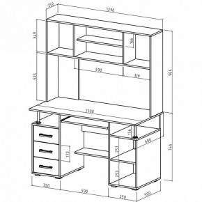 Стол компьютерный Амбер в Миассе - miass.mebel24.online | фото 3