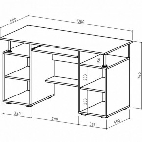 Стол компьютерный Амбер в Миассе - miass.mebel24.online | фото 3