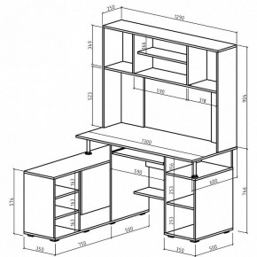 Стол компьютерный Амбер в Миассе - miass.mebel24.online | фото 3