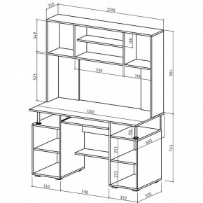 Стол компьютерный Амбер в Миассе - miass.mebel24.online | фото 3