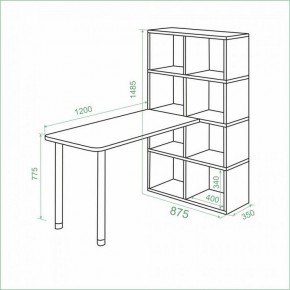 Стол компьютерный Bartolo в Миассе - miass.mebel24.online | фото 2