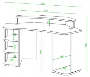 Стол компьютерный Домино Lite СК-160 в Миассе - miass.mebel24.online | фото 2