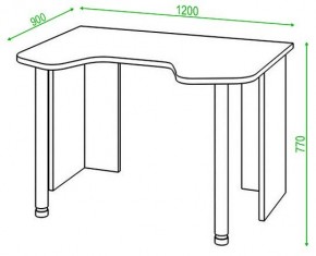 Стол компьютерный Домино Lite СКЛ-Игр120 в Миассе - miass.mebel24.online | фото 2