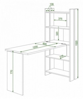 Стол компьютерный Домино Lite СТЛ-ОВ+С120Прям без тумбы в Миассе - miass.mebel24.online | фото 2