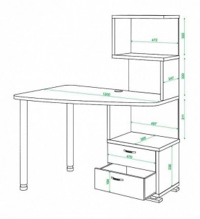 Стол компьютерный Домино нельсон СКМ-60 в Миассе - miass.mebel24.online | фото 5