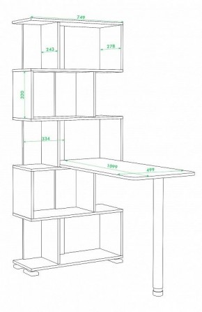 Стол компьютерный Домино нельсон СЛ-5СТ в Миассе - miass.mebel24.online | фото 2