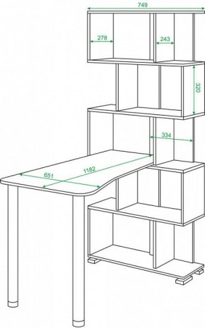 Стол компьютерный Домино нельсон СЛ-5СТ-2 в Миассе - miass.mebel24.online | фото 2