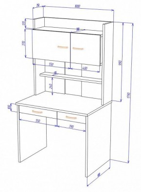 Стол компьютерный Домино Нельсон СП-23 в Миассе - miass.mebel24.online | фото 3