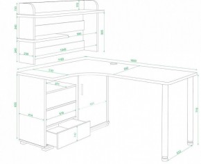 Стол компьютерный Домино нельсон СР-145М в Миассе - miass.mebel24.online | фото 2