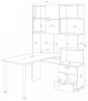 Стол компьютерный Домино нельсон СР-500М/190 в Миассе - miass.mebel24.online | фото 2