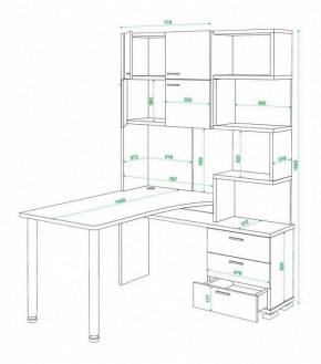 Стол компьютерный Домино нельсон СР-500М140 в Миассе - miass.mebel24.online | фото 3