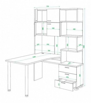 Стол компьютерный Домино нельсон СР-500М140 в Миассе - miass.mebel24.online | фото 3